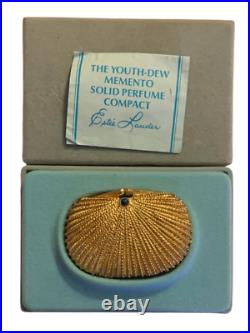 1974 Estee Lauder YOUTH DEW MEMENTO Solid Perfume Compact New in Box