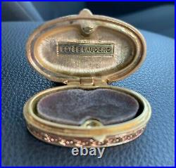 1981 Estee Lauder YOUTH DEW IVORY KISSING FISH Solid Perfume Compact
