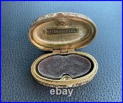 1981 Estee Lauder YOUTH DEW IVORY KISSING FISH Solid Perfume Compact