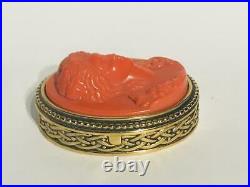 1983 Estee Lauder YOUTH DEW CHRISTMAS CAMEO Solid Perfume Compact