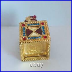 1999 Estee Lauder WHITE LINEN JACK IN THE BOX Solid Perfume Compact