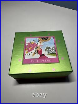 2000 Estee Lauder Beautiful Purple Precious Rose Solid Perfume Compact NIB