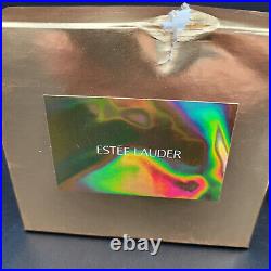 2000 Estee Lauder Gold Rhinestone Steer Solid Perfume Compact In Original Box