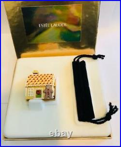 2000 Estee Lauder PLEASURES GINGERBREAD HOUSE Solid Perfume Compact