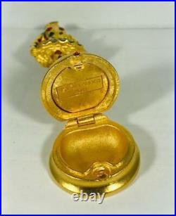 2001 Estee Lauder DAZZLING GOLD PIROUETTE Solid Perfume Compact