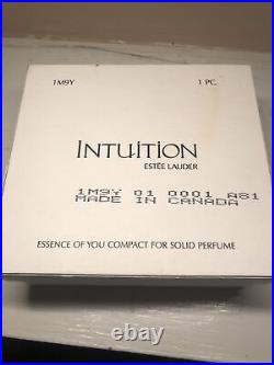 2001 Estee Lauder/HARRODS INTUITION Essence of You Solid Perfume Compact inBox