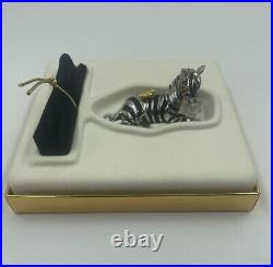 2001 Estee Lauder Pleasures Solid Perfume Zebra Compact New In Box