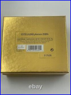 2001 Estee Lauder Pleasures Solid Perfume Zebra Compact New In Box