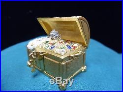 2001 Treasure Chest Estee Lauder Solid Perfume Compact