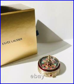 2002 Estee Lauder BEAUTIFUL VEGAS ROULETTE WHEEL Solid Perfume Compact
