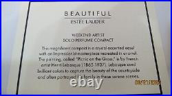 2002 Estee Lauder Beautiful Weekend Artist Solid Perfume Compact