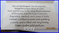 2002 Estee Lauder Romantic Edition Jay Strongwater Solid Perfume Compact