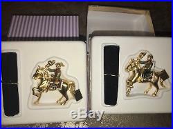 2003/2002 Estee Lauder Solid Perfume Compact RODEO COWGIRL/COWBOY box & POUCH