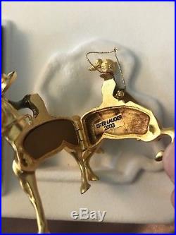 2003/2002 Estee Lauder Solid Perfume Compact RODEO COWGIRL/COWBOY box & POUCH