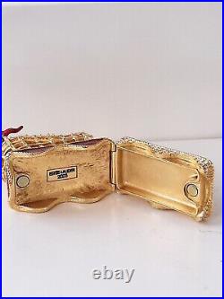 2003 ESTEE LAUDER ROLLICKING ROLLER COASTER SPARKLY SOLID PERFUME COMPACT Rare