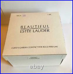 2003 Estee Lauder BEAUTIFUL CUPIDS GARDEN Solid Perfume Compact