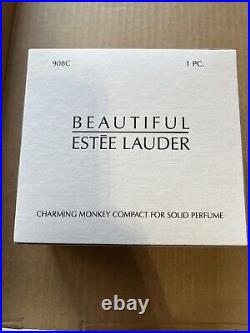 2003 Estee Lauder Beautiful Charming Monkey Solid Perfume Compact