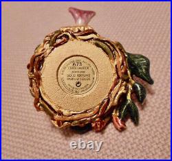 2003 Estee Lauder Perfume Solid Jeweled Nest Egg Compact Pleasures Strongwater