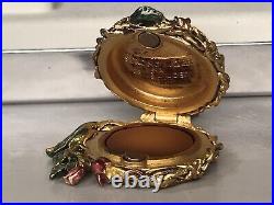 2003 Estee Lauder Solid Perfume Jeweled Nest Egg Compact Pleasures Strongwater