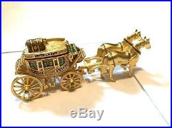2003 Estee Lauder Stage Coach Horse Carriage Pleasures Perfume Compact