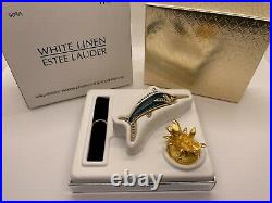 2003 Estee Lauder WHITE LINEN MAGNIFICENT MARLIN Solid Perfume Compact