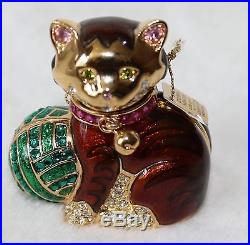 2004 ESTEE LAUDER Beautiful Cuddly Kitten Judith Leiber Perfume Solid Compact
