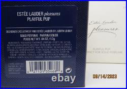2004 Estee Lauder Pleasures Judith Leiber Playful Pup Solid Perfume Compact