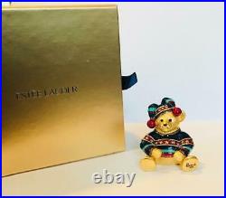 2004 HARRODS/Estee Lauder BEAUTIFUL HARRODS TEDDY BEAR Solid Perfume Compact