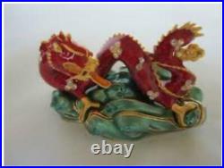 2005 Estee Lauder BEAUTIFUL CHINESE LUCKY DRAGON Solid Perfume Compact