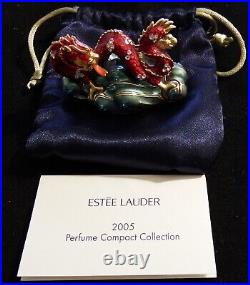 2005 Estee Lauder Lucky Dragon Solid Perfume Compact NEW