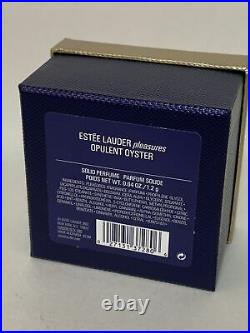 2005 Estee Lauder Opulent Oyster Pleasures Perfume Solid Compact Mint in Box