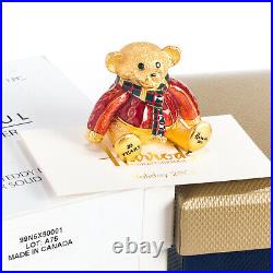 2005 Harrods Christmas Bear Estee Lauder Solid Perfume Compact Both Boxes