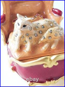 2005 Jay Strongwater for Estee Lauder REGAL KITTY Perfume Compact