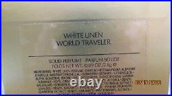 2006 Estee Lauder White Linen World Traveler Suitcase Compact For Solid Perfume