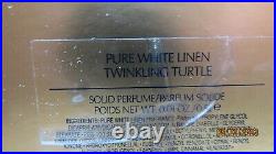 2007 Estee Lauder Pure White Linen Twinkling Turtle Compact For Solid Perfume