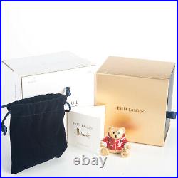 2007 Harrods Christmas Bear Estee Lauder Solid Perfume Compact Both Boxes LE