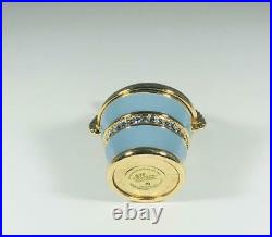 2009 Estee Lauder WHITE LINEN BLUE BEACH TREASURES PAIL Solid Perfume Compact