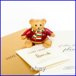 2010 Harrods Christmas Bear Estee Lauder Solid Perfume Compact Limited Edition