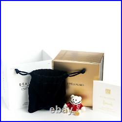 2018 Harrods Christmas Bear Estee Lauder Solid Perfume Compact Both Boxes LE