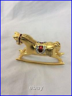 Adorable Estee Lauder Rocking Horse solid perfume bottle