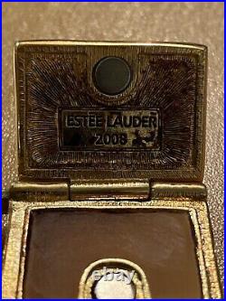 Collectors RARE Estee Lauder 2008 Solid Perfume Compact Brilliant Beach Chair