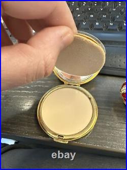 ESTEE LAUDER 2 Pack AMERICAN'S APPLE COMPACT FOR SOLID PERFUME & Powder Compact