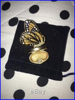 ESTEE LAUDER 2007 Solid PERFUME COMPACT BEJEWELED BUTTERFLY