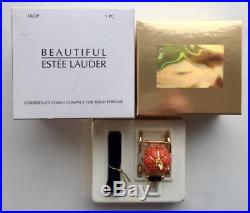 ESTEE LAUDER BEAUTIFUL CINDERELLA'S COACH COMPACT SOLID PERFUME Both Boxes 2000