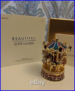 ESTEE LAUDER Beautiful CAROUSEL Compact for Solid Perfume