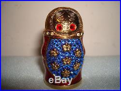 ESTEE LAUDER Beautiful Solid Perfume Matryoska Nesting Doll 2008 Compact Box