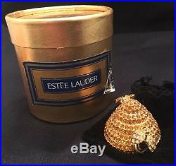 ESTEE LAUDER Beehive Solid Perfume Compact BEAUTIFUL Box & Pouch