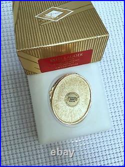 ESTEE LAUDER CORAL CAMEO SOLID PERFUME COMPACT in Original BOXES MIB