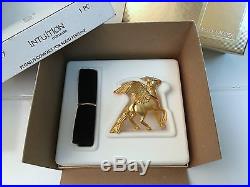 ESTEE LAUDER GOLD PEGASUS SOLID PERFUME COMPACT NEW in Orig. BOXES