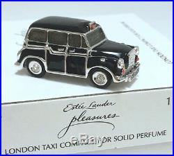 ESTEE LAUDER HARRODS TAXI 1/300 SOLID PERFUME COMPACT in Orig BOXES MIBB